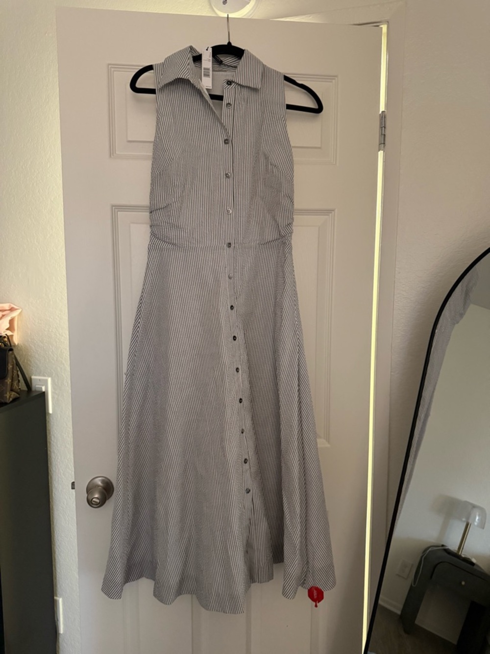 ELIE TAHARI PINSTRIPE DRESS